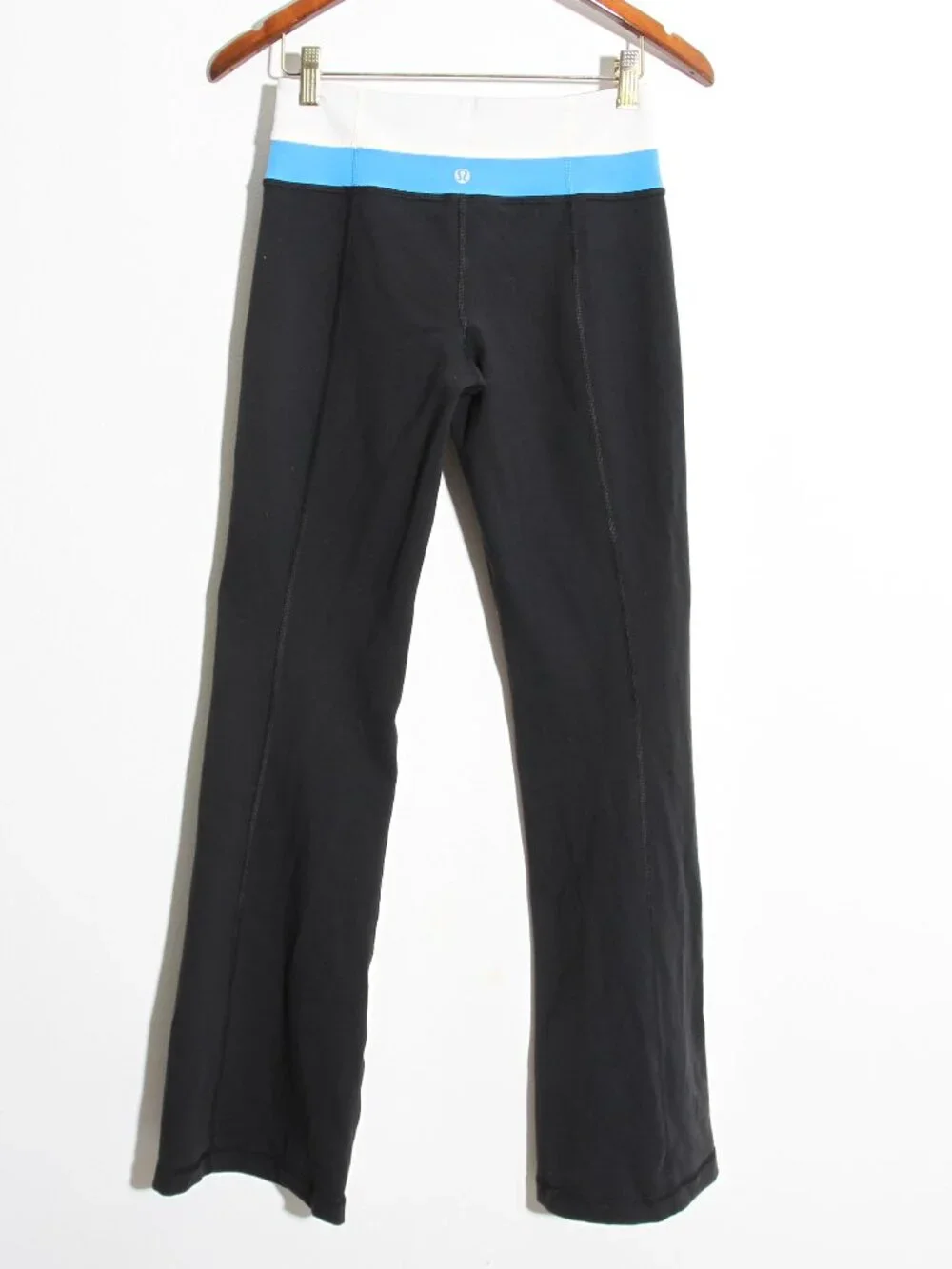 Lululemon Groove Pant (Regular) Black / Angel Wing / Cornflower Flare Leggings 4